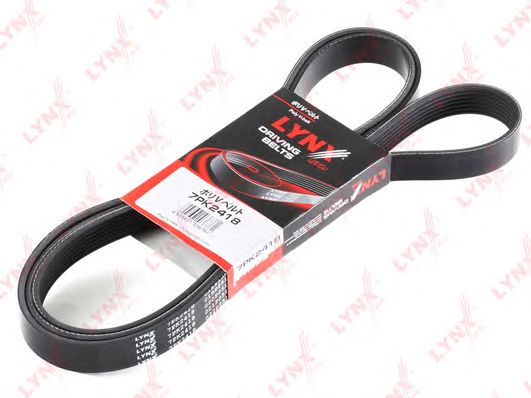 Купить запчасть LYNX - 7PK2418 Ремень поликлиновой подходит для MB C180K-230K(W203) 02/C180-200K(W204) 07, E200-K(W211) 02/E200(W212) 11, MITSUBISHI Pajero III 3.5 00/IV 3.8 07 7PK2418