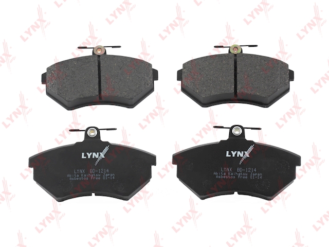 Купить запчасть LYNX - BD-1214 Колодки тормозные передние подходит для AUDI A4 (B5) 1.6-1.9TD (LUC) 97-00, VW Passat(B5) 1.6-1.9TD 96-05 BD-1214