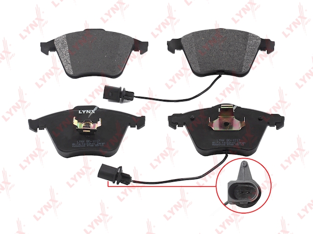 Купить запчасть LYNX - BD-1217 Колодки тормозные передние подходит для AUDI A4 1.0-3.0TD 04-07/ A6 2.0-3.2 04/ A8 3.7-4.2 02-10 BD-1217