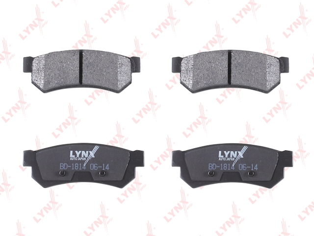 Купить запчасть LYNX - BD-1814 Колодки тормозные задние подходит для CHEVROLET Lacetti 1.4-2.0D 05 / Nubira 1.6-2.0D 05, DAEWOO Lacetti 1.4-1.8 04 BD-1814