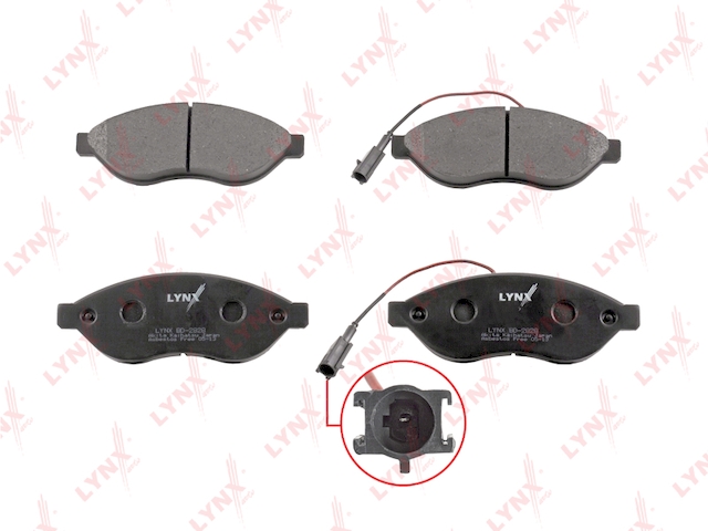 Купить запчасть LYNX - BD-2828 Колодки тормозные передние подходит для CITROEN Jumper, FIAT Ducato, PEUGEOT Boxer 2.2D-3.0D 07 BD-2828