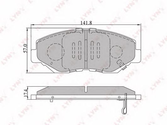 Купить запчасть LYNX - BD-3404 Колодки тормозные передние подходит для HONDA CR-V 06/Element 03-05 BD-3404