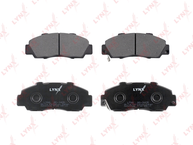 Купить запчасть LYNX - BD-3405 Колодки тормозные передние подходит для HONDA Accord 02/Integra 98/HR-V 98/CR-V 02/Prelude 00/Legend 91-96 BD-3405