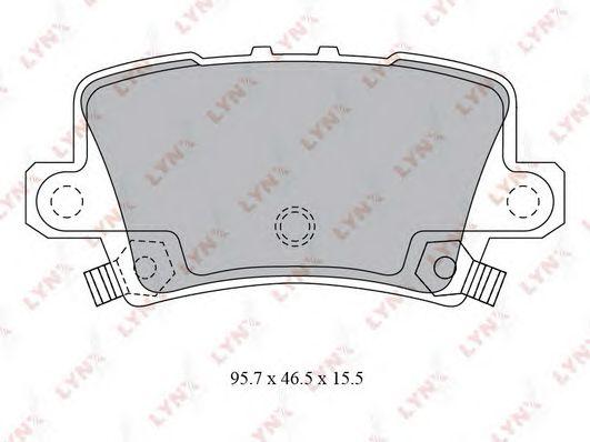 Купить запчасть LYNX - BD-3432 Колодки тормозные задние подходит для HONDA Civic 1.4-2.2D 06 BD-3432