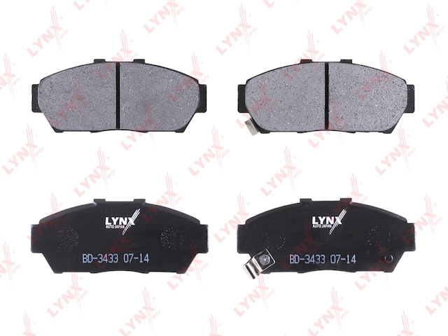 Купить запчасть LYNX - BD-3433 Колодки тормозные передние подходит для HONDA Integra 1.6 93 / 1.8 93-01 BD-3433