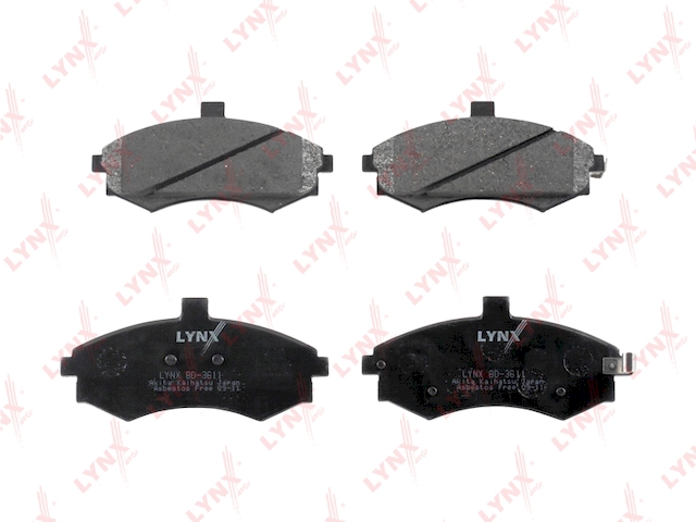 Купить запчасть LYNX - BD-3611 Колодки тормозные передние подходит для HYUNDAI Elantra 1.6-2.0D 00-06/Matrix 1.5D-1.8 01 BD-3611