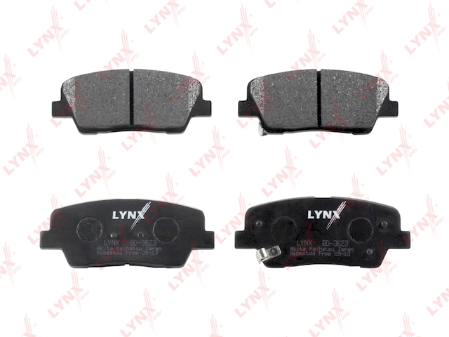 Купить запчасть LYNX - BD-3623 Колодки тормозные задние подходит для HYUNDAI Santa Fe 2.2D-2.4 09, KIA Sorento 2.2D-2.4 09 BD-3623