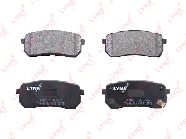 Купить запчасть LYNX - BD-3626 Колодки тормозные задние подходит для HYUNDAI H-1 2.5D 97 / Starex 2.5D 97-04 / ix35 3.0D-3.8 08 , KIA Carnival / Grand Carnival 2.2D-2.9D 06 BD-3626