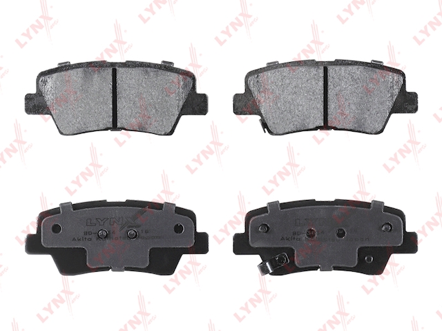 Купить запчасть LYNX - BD-3634 Колодки тормозные задние подходит для HYUNDAI Elantra 1.6-1.6D 11 / i30(GD) 1.4-1.6 11 / i40 1.6-2.0 12 / Sonata(NF) 2.0-3.3 05 / Solaris 1.4-1.6 10 / Tucson 2.0-2.7 04-10, KIA Rio II BD-3634