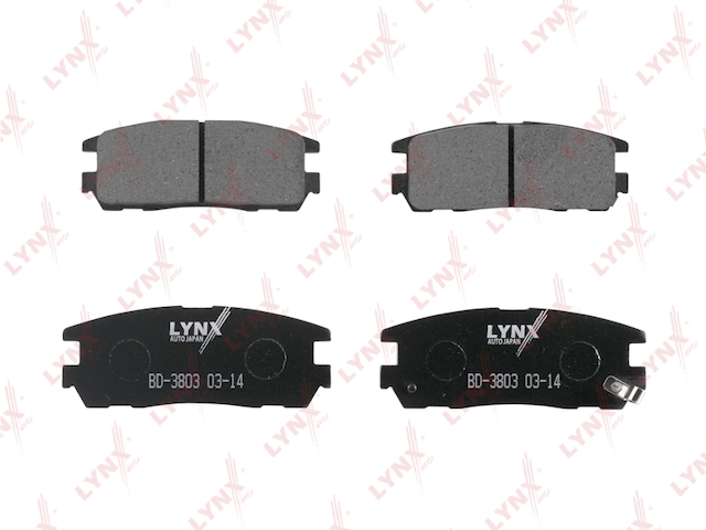 Купить запчасть LYNX - BD-3803 Колодки тормозные задние подходит для GREAT WALL Hover 2.4 05, ISUZU Trooper 3.0-3.5 91-04, OPEL Frontera 2.0-3.2 91-04, BD-3803