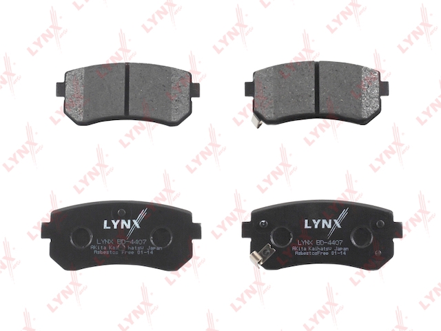 Купить запчасть LYNX - BD-4407 Колодки тормозные задние подходит для HYUNDAI Accent 05/i30, KIA Ceed/Pro Ceed/Rio II 05 BD-4407