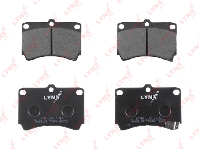 Купить запчасть LYNX - BD-5105 Колодки тормозные передние подходит для KIA Rio 05, MAZDA 121 1.3 91-95/323 98/MX-3 91, BD-5105