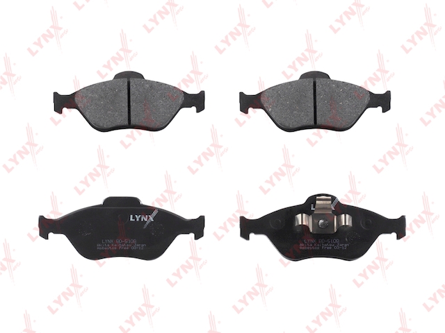 Купить запчасть LYNX - BD-5108 Колодки тормозные передние подходит для FORD Fusion 02/Fiesta (Вент.) 00-01/01/Ka 1.6 03-08/Puma 00-02, MAZDA 2 03-07 BD-5108