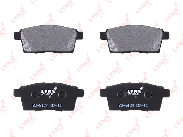 Купить запчасть LYNX - BD-5124 Колодки тормозные задние подходит для MAZDA CX-7 2.2-2.3T 09 / CX-9 3.7 07 BD-5124