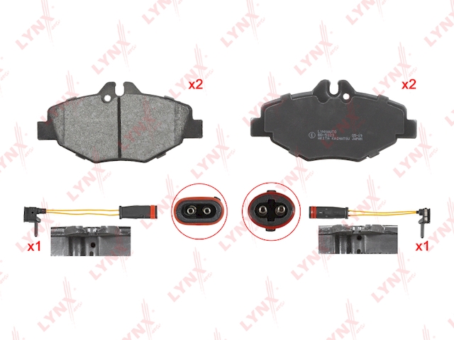Купить запчасть LYNX - BD-5323 Колодки тормозные передние подходит для MB E200-350(W211) 02-08 BD-5323