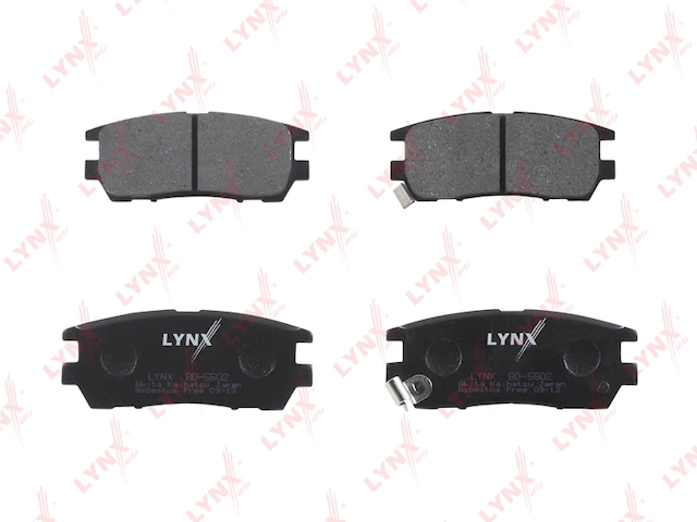 Купить запчасть LYNX - BD-5502 Колодки тормозные задние подходит для MITSUBISHI Pajero 00/Pajero Sport 98/Space Gear 00 BD-5502