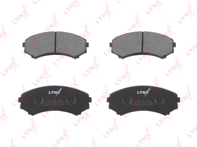 Купить запчасть LYNX - BD-5506 Колодки тормозные передние подходит для MAZDA Mpv 99, MITSUBISHI Pajero III-IV 00/Pajero Sport 2.5TD 02 BD-5506