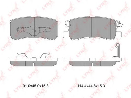 Купить запчасть LYNX - BD-5507 Колодки тормозные задние подходит для CITROEN C-Crosser 07, MITSUBISHI Pajero 2.5-3.8 00/Pajero Sport 97/Outlander XL 07, PEUGEOT 4007 07 BD-5507