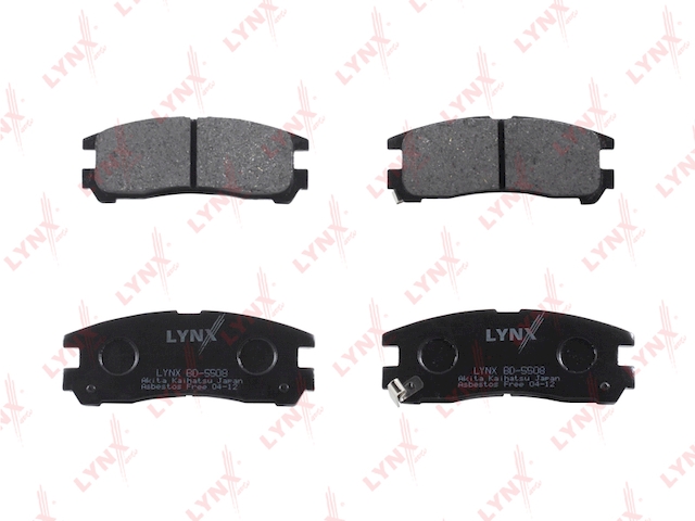 Купить запчасть LYNX - BD-5508 Колодки тормозные задние подходит для MITSUBISHI Pajero Pinin 99/Galant 92-04/Eclipse 99/Space Wagon 98, HYUNDAI Santamo 98 BD-5508