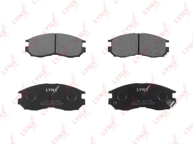 Купить запчасть LYNX - BD-5509 Колодки тормозные передние подходит для MITSUBISHI Colt 1.8 90-96/Eclipse 99/Galant 92/Lancer 1.8 03, HYUNDAI Santamo 98 BD-5509
