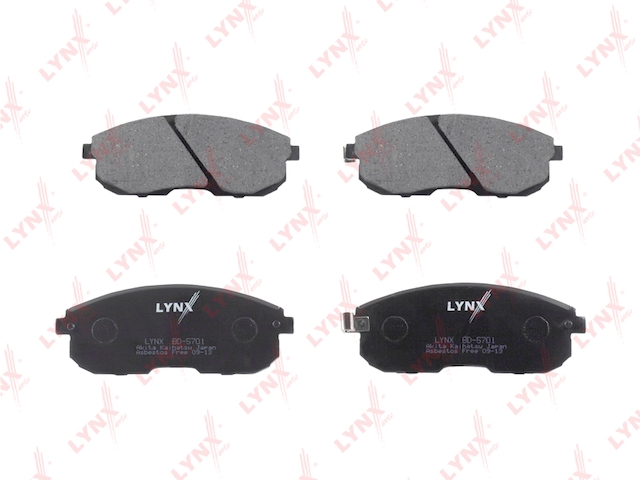 Купить запчасть LYNX - BD-5701 Колодки тормозные передние подходит для INFINITI I30 3.0, NISSAN Maxima QX(A32) 2.0/(J30) 3.0 00/Teana 2.5/3.5 08 BD-5701