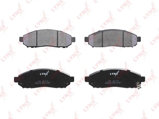 Купить запчасть LYNX - BD-5731 Колодки тормозные передние подходит для NISSAN Murano(Z50) 3.5 03 / Navara(D40) 2.5D 05 / Pathfinder(R51) 05 BD-5731