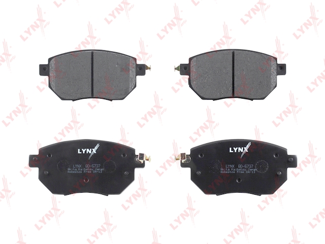 Купить запчасть LYNX - BD-5737 Колодки тормозные передние подходит для INFINITI FX35/45 03, NISSAN Maxima 2.0-3.0 00-04 BD-5737