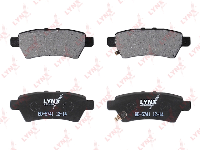 Купить запчасть LYNX - BD-5741 Колодки тормозные задние подходит для NISSAN Pathfinder(R51) 2.5D-4.0 05 / Navara(D40) 2.5D-3.0D 05 BD-5741
