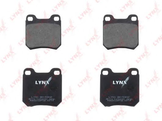 Купить запчасть LYNX - BD-5902 Колодки тормозные задние подходит для OPEL Omega A-B/Vectra B 02, SAAB 900 96-98/9-3 98-02 BD-5902