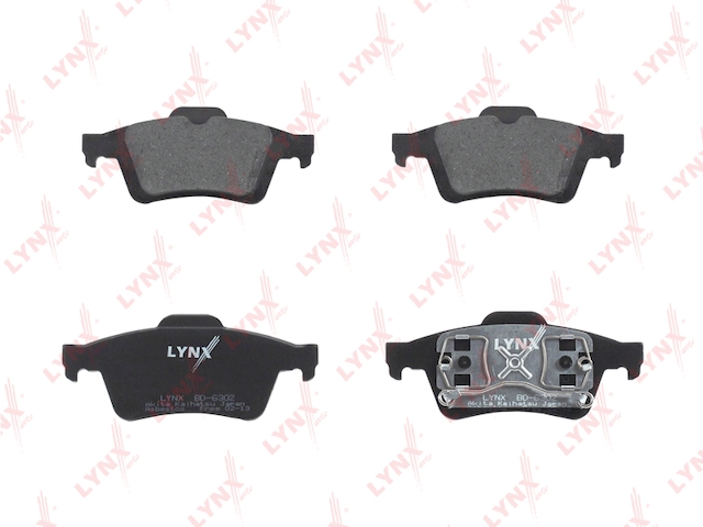 Купить запчасть LYNX - BD-6302 Колодки тормозные задние подходит для NISSAN Primera(P12) 02, RENAULT Laguna II 01/Espace IV 02, SAAB 9-3 02 BD-6302