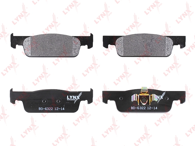Купить запчасть LYNX - BD-6322 Колодки тормозные передние подходит для RENAULT Logan II 1.2-1.5D 12 / Sandero II 1.2-1.5D, RENAULT Clio IV 1.2-1.5D 12 BD-6322