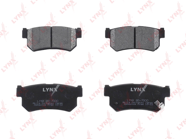 Купить запчасть LYNX - BD-7000 Колодки тормозные передние подходит для SSANGYONG Actyon 2.0D-2.3 02 / Korando 2.9TD 98 / Kyron 2.0D-2.7D 05 / Musso 2.3-2.9D 98 / Rexton 2.7D-3.2 02 / DAEWOO Korando 2.9TD-3.2 99 / BD-7000