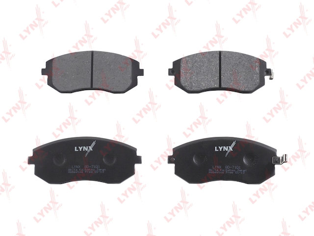 Купить запчасть LYNX - BD-7101 Колодки тормозные передние подходит для SUBARU Forester(SF/SG) 02/Impreza II (TOK) 1.6-2.0 00/Legacy 03 BD-7101