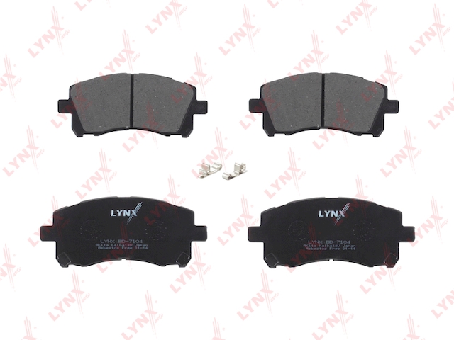 Купить запчасть LYNX - BD-7104 Колодки тормозные передние подходит для SUBARU Impreza 2.0T 96-00/2.0 00-02/Legacy 2.5 96-98/2.0-2.5 00-03/Forester 02/Outback 00-03 BD-7104