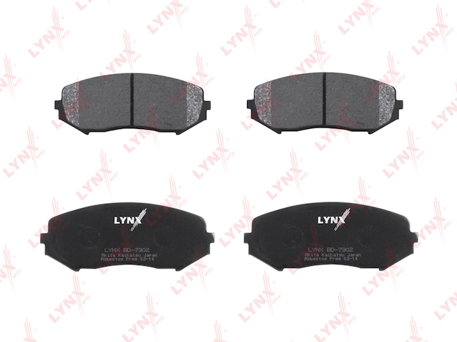 Купить запчасть LYNX - BD-7302 Колодки тормозные передние подходит для SUZUKI Grand Vitara 05 BD-7302