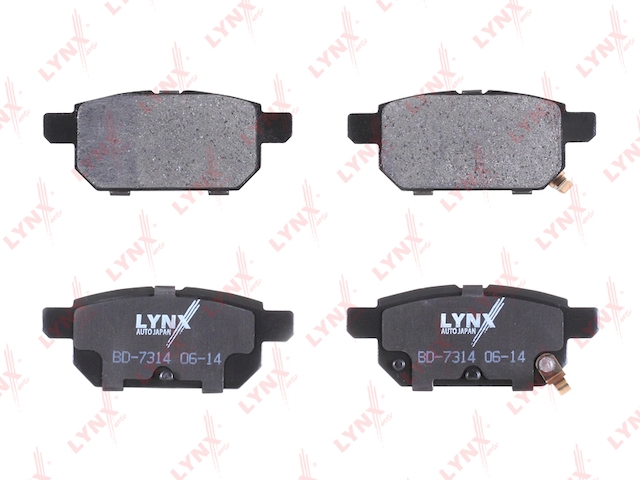 Купить запчасть LYNX - BD-7314 Колодки тормозные задние подходит для SUZUKI Swift 1.2-1.6 10 BD-7314