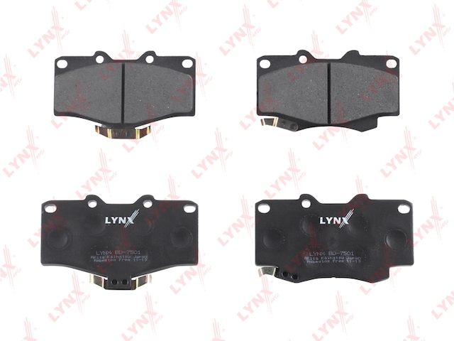 Купить запчасть LYNX - BD-7501 Колодки тормозные передние подходит для TOYOTA Land Cruiser(J70) 2.4-3.4 90-96/(J80) 4.2-4.5 95-98/(J90) 96-02/4 Runner 3.0 90-96/2.7/3.4 95-96, GREATWALL Deer G3/G5 05 BD-7501