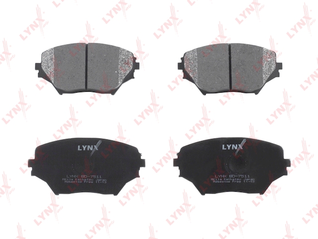 Купить запчасть LYNX - BD-7511 Колодки тормозные передние подходит для TOYOTA Rav 4 01-05 BD-7511