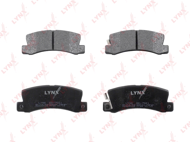 Купить запчасть LYNX - BD-7521 Колодки тормозные задние подходит для TOYOTA Camry(V20) 01/2.4 01/Carina(T150/170) 1.6-2.0D 92/Carina E(T190) 1.6-2.0D 92-96/Celica 94 BD-7521