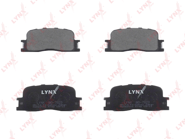 Купить запчасть LYNX - BD-7523 Колодки тормозные задние подходит для TOYOTA Camry(V30) 2.4-3.0 01 BD-7523