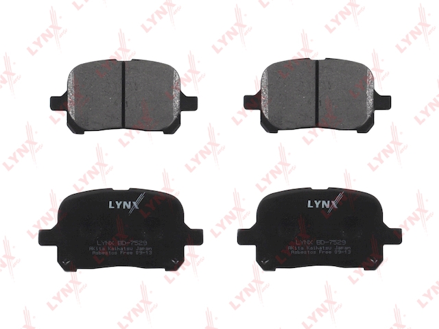 Купить запчасть LYNX - BD-7529 "Колодки тормозные передние подходит для LEXUS RX300 (AKE) 01-03, TOYOTA Camry(V20) (15"") 96-99/99-01/Corolla (AKE) 1.3-2.0D 97-02/Previa(R30) 00 BD-7529"