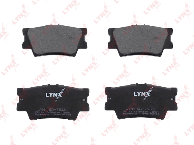 Купить запчасть LYNX - BD-7532 Колодки тормозные задние подходит для TOYOTA Camry(V40) 06/Rav 4 06 BD-7532