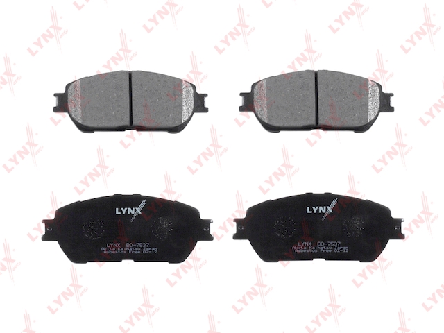 Купить запчасть LYNX - BD-7537 Колодки тормозные передние подходит для TOYOTA Caldina(ST246W) 2.0 4WD 02-07/Estima 03-06/Windom 3.0 01-06 BD-7537