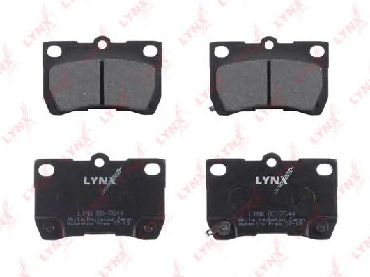 Купить запчасть LYNX - BD-7544 Колодки тормозные задние подходит для LEXUS GS300/430/450H/460 05/IS250 05, TOYOTA Crown 2.5-4.3 03/Mark X 04 BD-7544