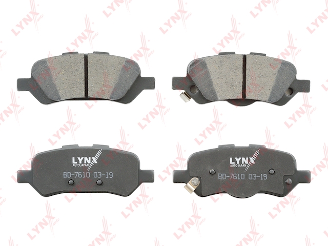 Купить запчасть LYNX - BD-7610 Комплект тормозных колодок, дисковый тормоз BD-7610