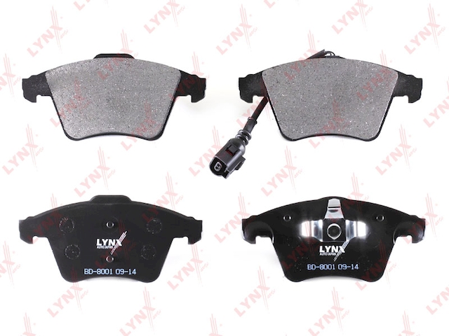 Купить запчасть LYNX - BD-8001 Колодки тормозные передние подходит для VW Transporter V 1.9D-3.2 03 / Multivan V 1.9D-3.2 03 BD-8001