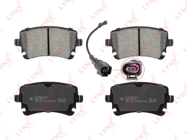 Купить запчасть LYNX - BD-8033 Колодки тормозные задние BD-8033