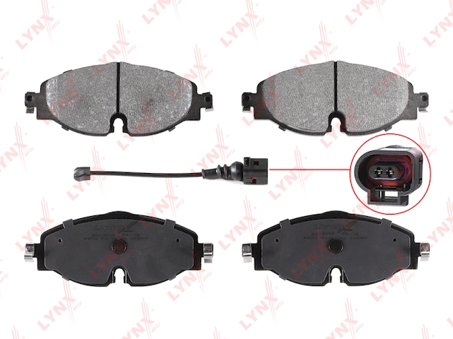 Купить запчасть LYNX - BD-8043 Колодки тормозные передние подходит для AUDI A3 1.2T-2.0D 12 / TT 2.0D-2.0T 14, SKODA Octavia(5E) 1.2T-2.0T 12 / Superb(3V) 1.4T-2.0T 15, VW Golf VII 1.2T-2.0D 12 / Passat 1.4T-2.0D 1 BD-8043