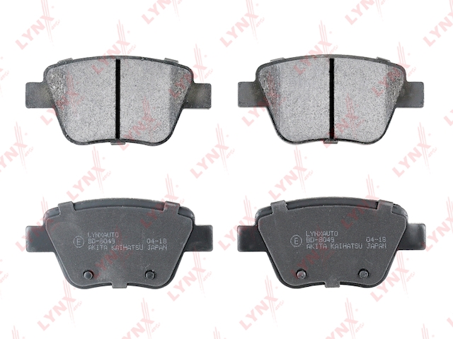 Купить запчасть LYNX - BD-8049 Колодки тормозные задние подходит для AUDI A3 1.2-3.2 03-12, SKODA Octavia(1Z) 1.2-2.0D 04-13 / Superb(3T) 1.4-3.6 08-15 / Yeti 1.2-2.0D 09, VW Caddy III 1.2-2.0D 06-15 / Golf VI 1.4-2.5 BD-8049
