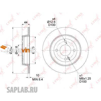Купить запчасть LYNX - BN-1531 Диск тормозной задний (262x10) BN-1531